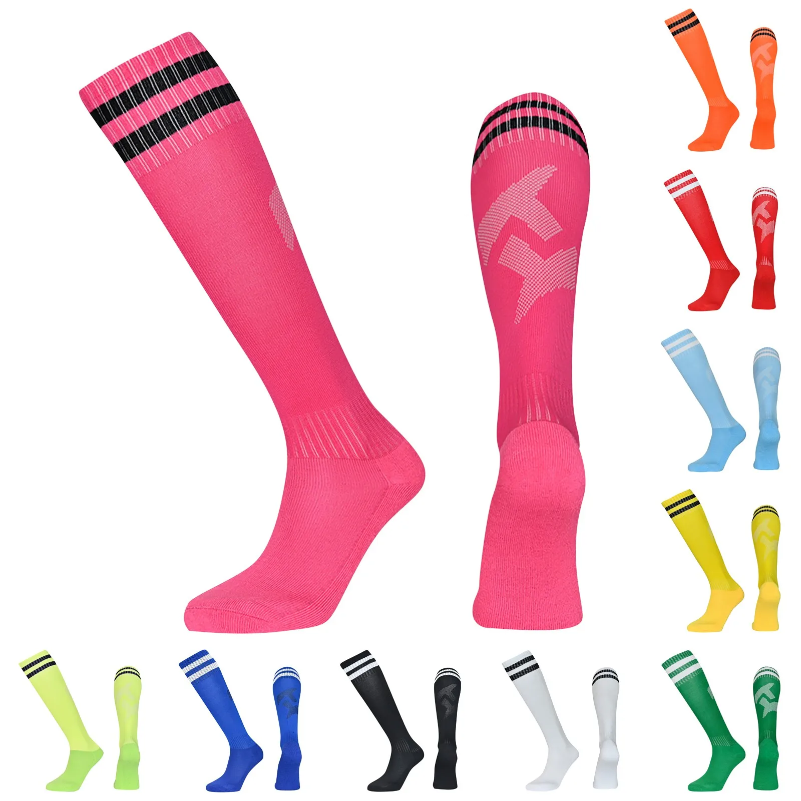 Children adult Football Sports Socks Long Knee Kids Legging Stockings Soccer Baseball Ankle Adults Children fitness Sports Socks