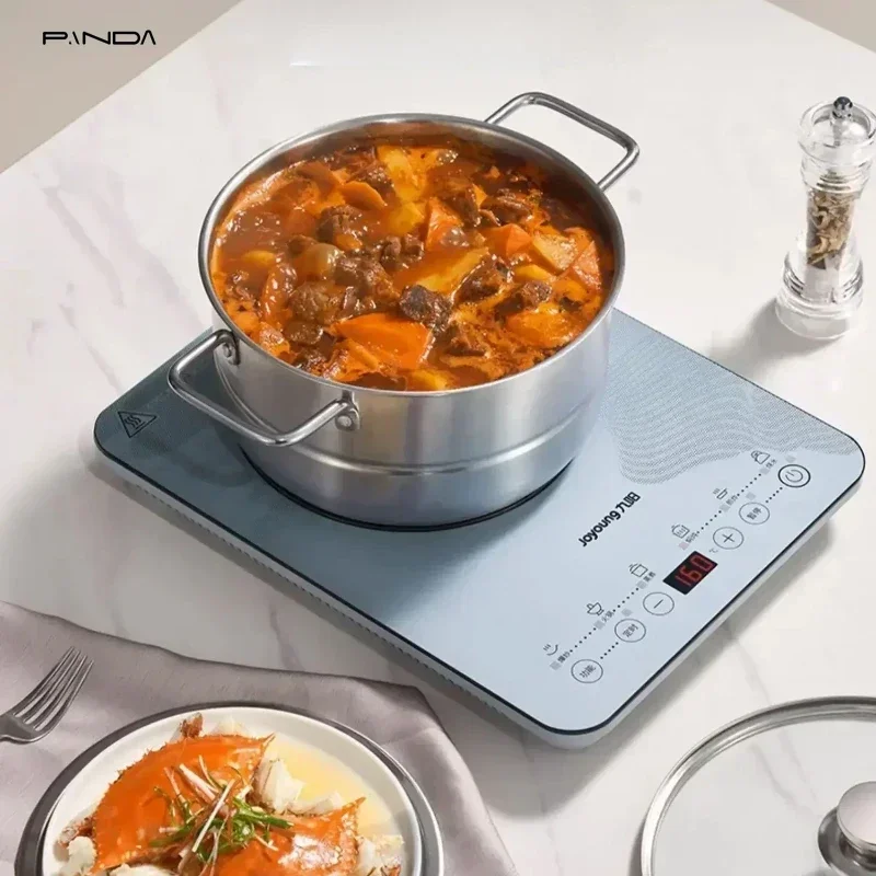 Induction cooker household new hot pot frying pan integrated pot energy-saving dormitory induction cooker ultra-thin small