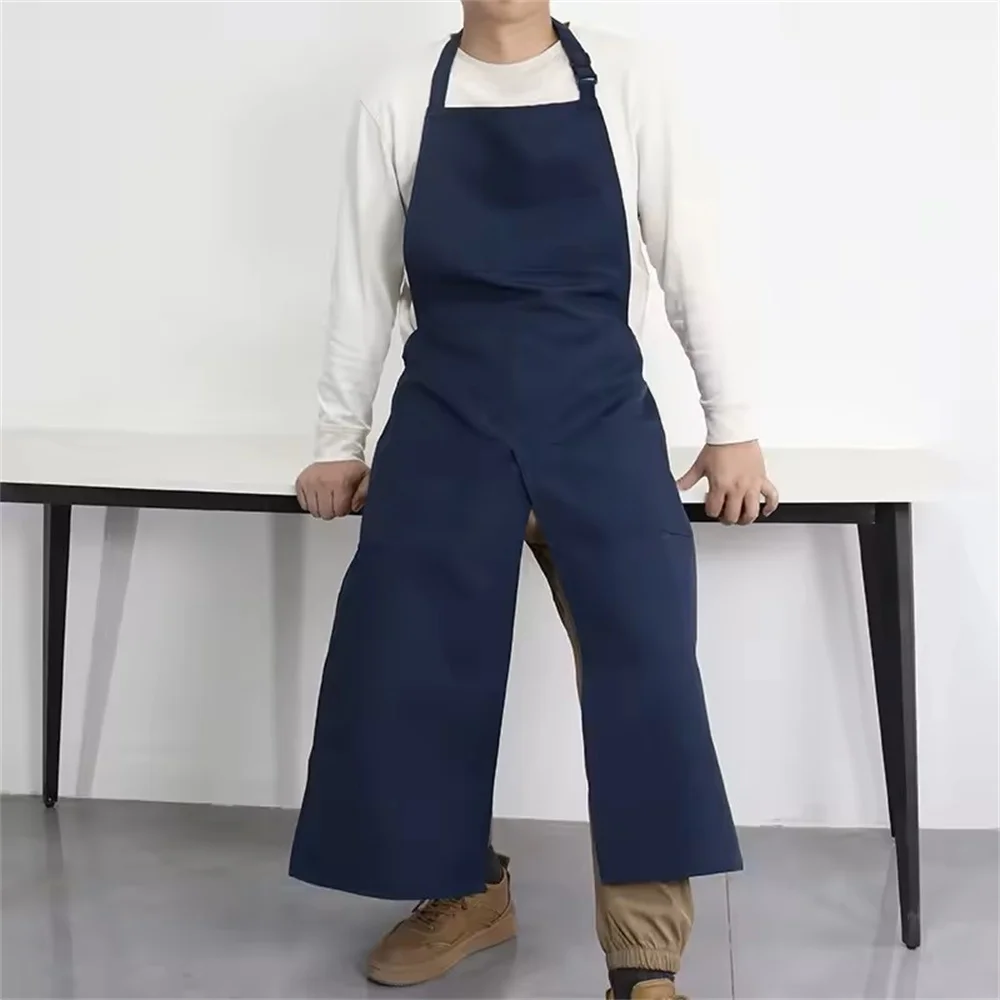 

Фартук с разделенными ногами, водостойкий подвесной фартук на шею, удобный фартук с логотипом для бариста, общественного питания, дома