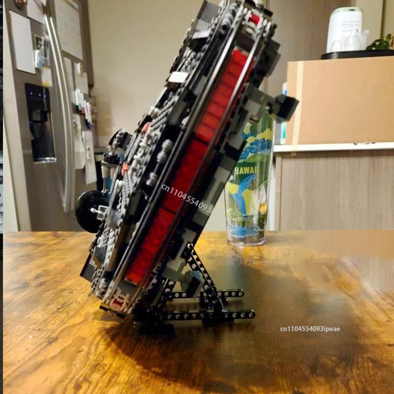 NEUER Ausstellungsständer für 75389 Dark Falcon Bausteine DIY Kreativer Raumschiff-Ausstellungsständer Spielzeug-Geschenkständer Nur 38 Teile – Detail 3