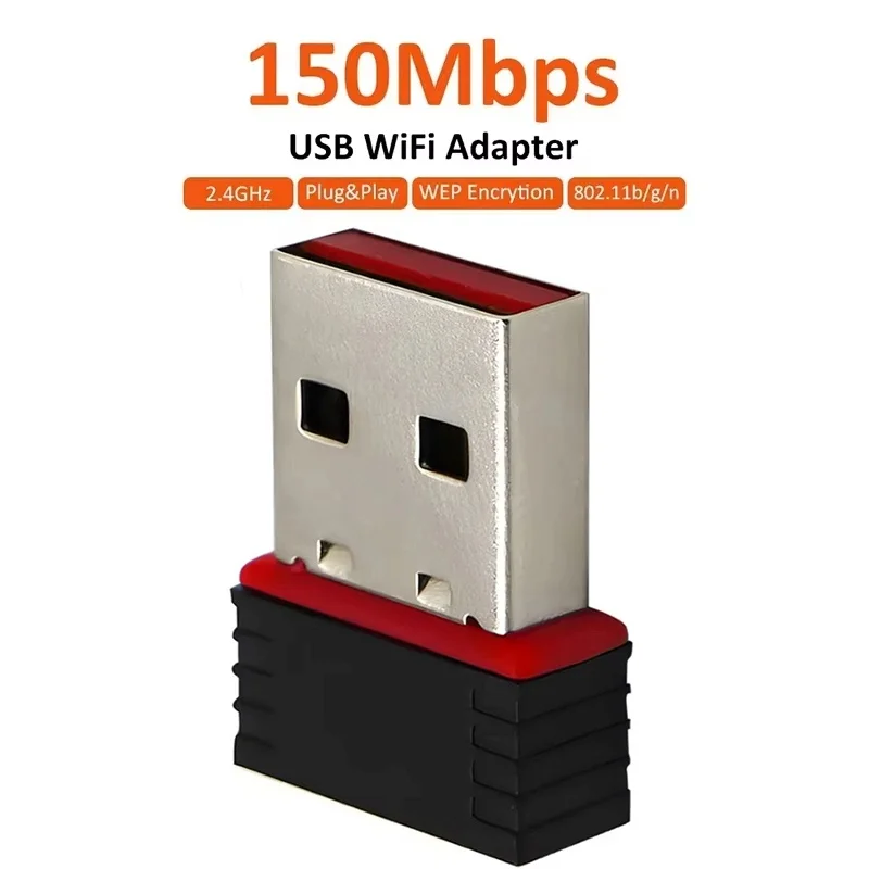 RTL8188 150Mbps USB WiFi Adapter Wireless Network Card Adapter Wifi Dongle Network Signal Reception For Desktop Laptop Windows