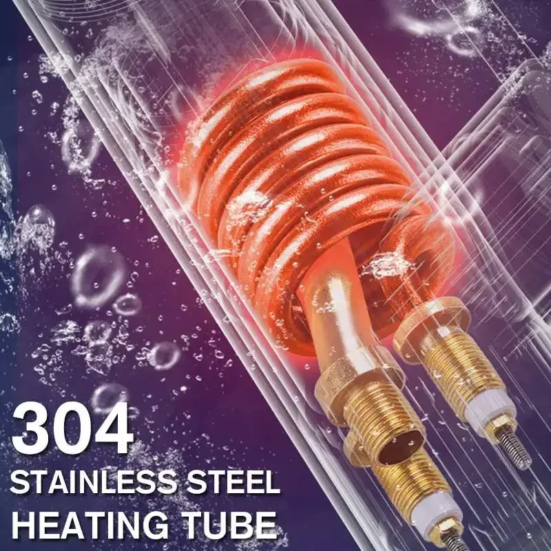 Calentador de agua eléctrico instantáneo para el hogar, grifo de 3300W, calentador de agua instantáneo para baño, luz LED con pantalla de temperatura de 220V