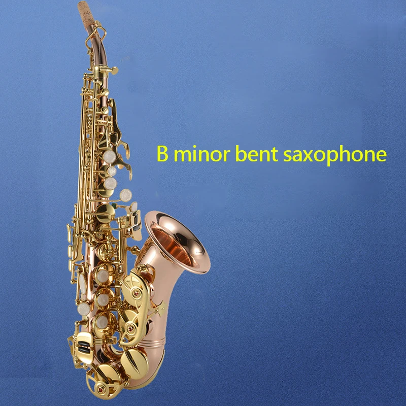 Soprano Bb Small Bend Saxophone Instrument Phosphor Bronze Saxophone Y-S-663 Saxophone SAX