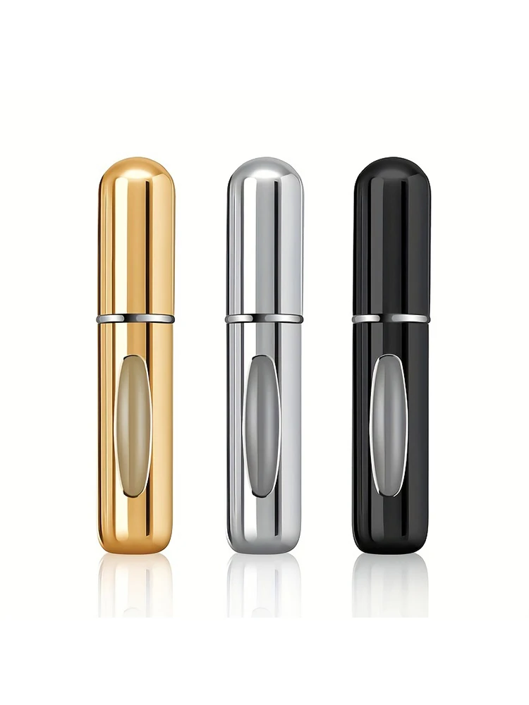 Mini nachfüllbarer Parfümzerstäuber aus Aluminium, Reise-Parfümzerstäuber 5 ml, tragbarer Parfümspender, nachfüllbarer Parfümkoffer Rugg