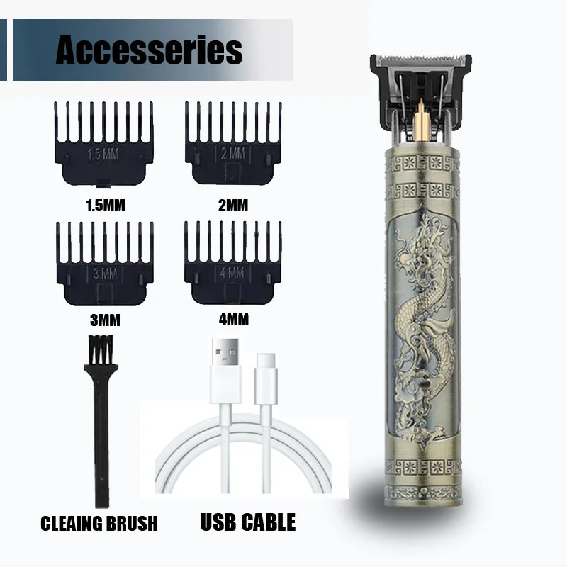 Elektrische Haar Schneiden Maschine Vintage T9 Clipper Haar Wiederaufladbare Mann Rasierer Trimmer Für männer Friseur Neue Heiße Verkauf