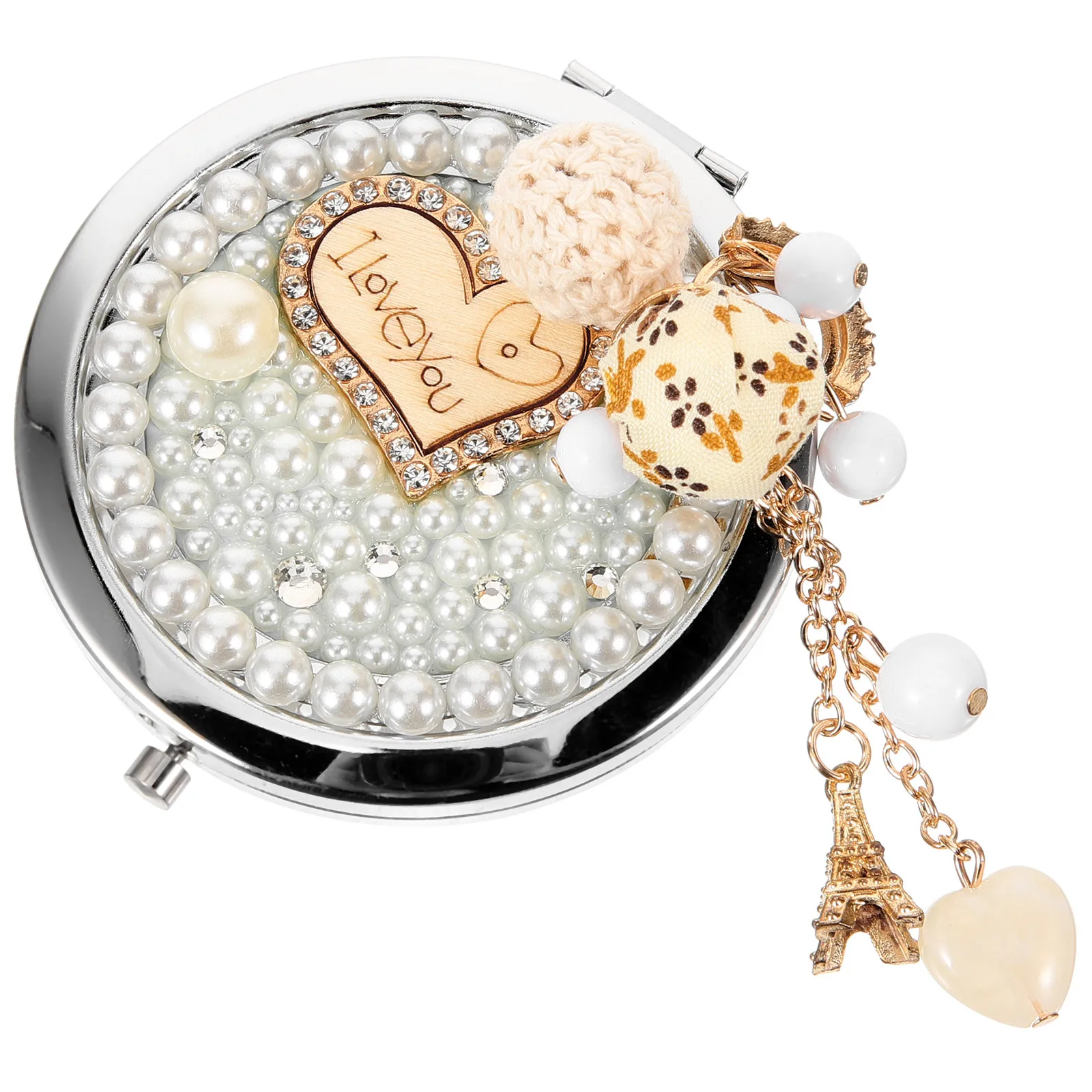 양면 소형 거울 여행용 휴대용 금속 거울 고품질 장인정신 경량 액세서리