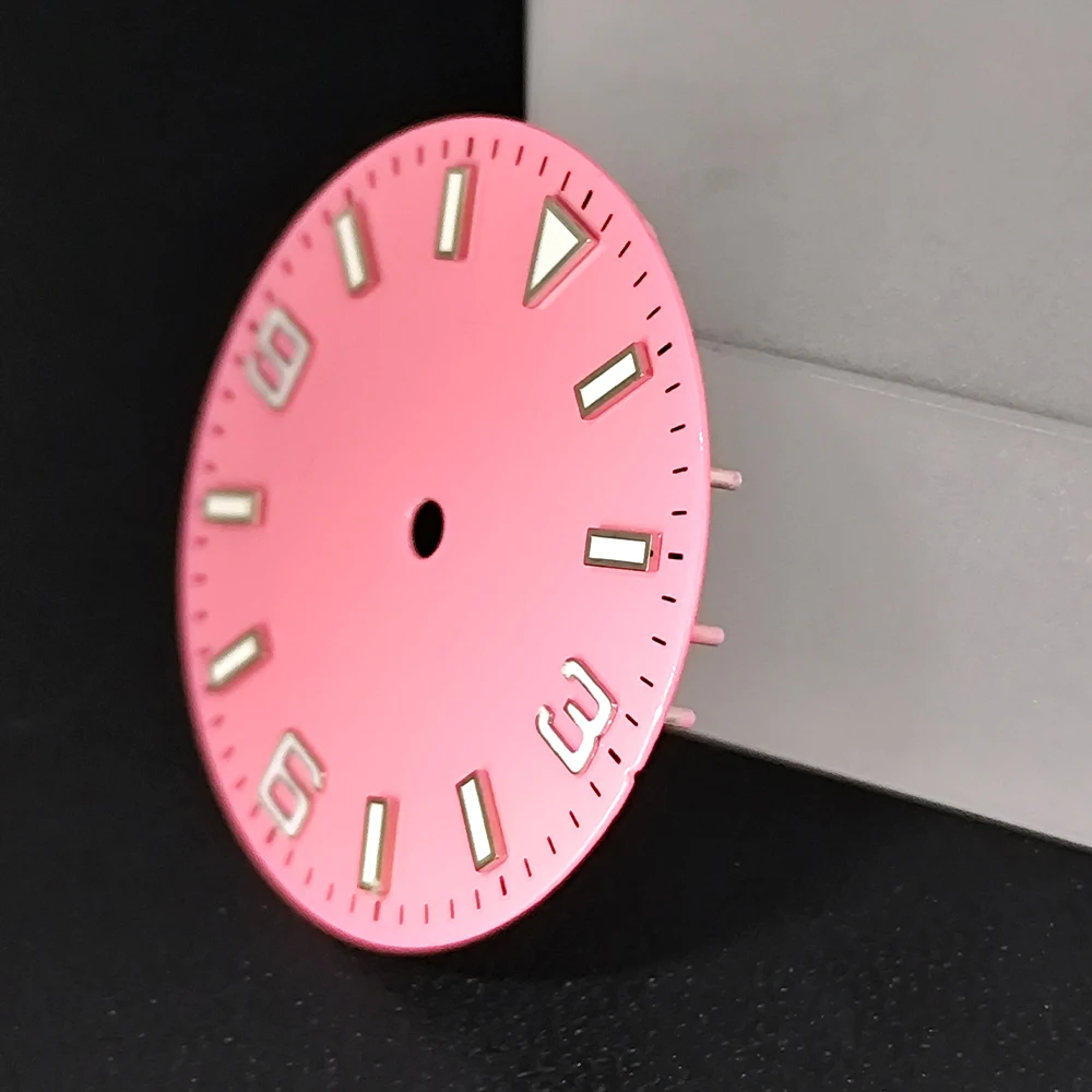 Циферблат часов диаметром 28,5 мм, светящийся циферблат Wahch, подходит для NH35 NH36, аксессуары для механизмов, детали часов, стерильный циферблат