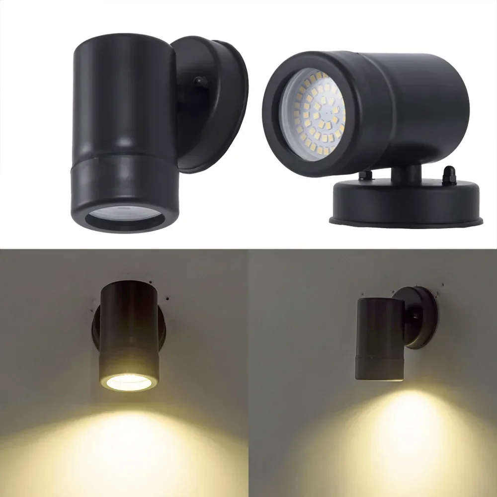 ZMJUJA 5W Home Sconces Light Wall Mounted LED Light Black Led Porch Lamp Outdoor Landscap Wall Washer Lights