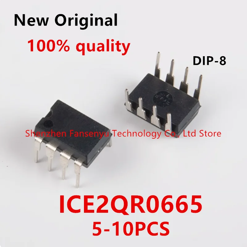 

(5-10pcs)100% New original ICE2QR0665 ICE20R0665 DIP-8 Chipset