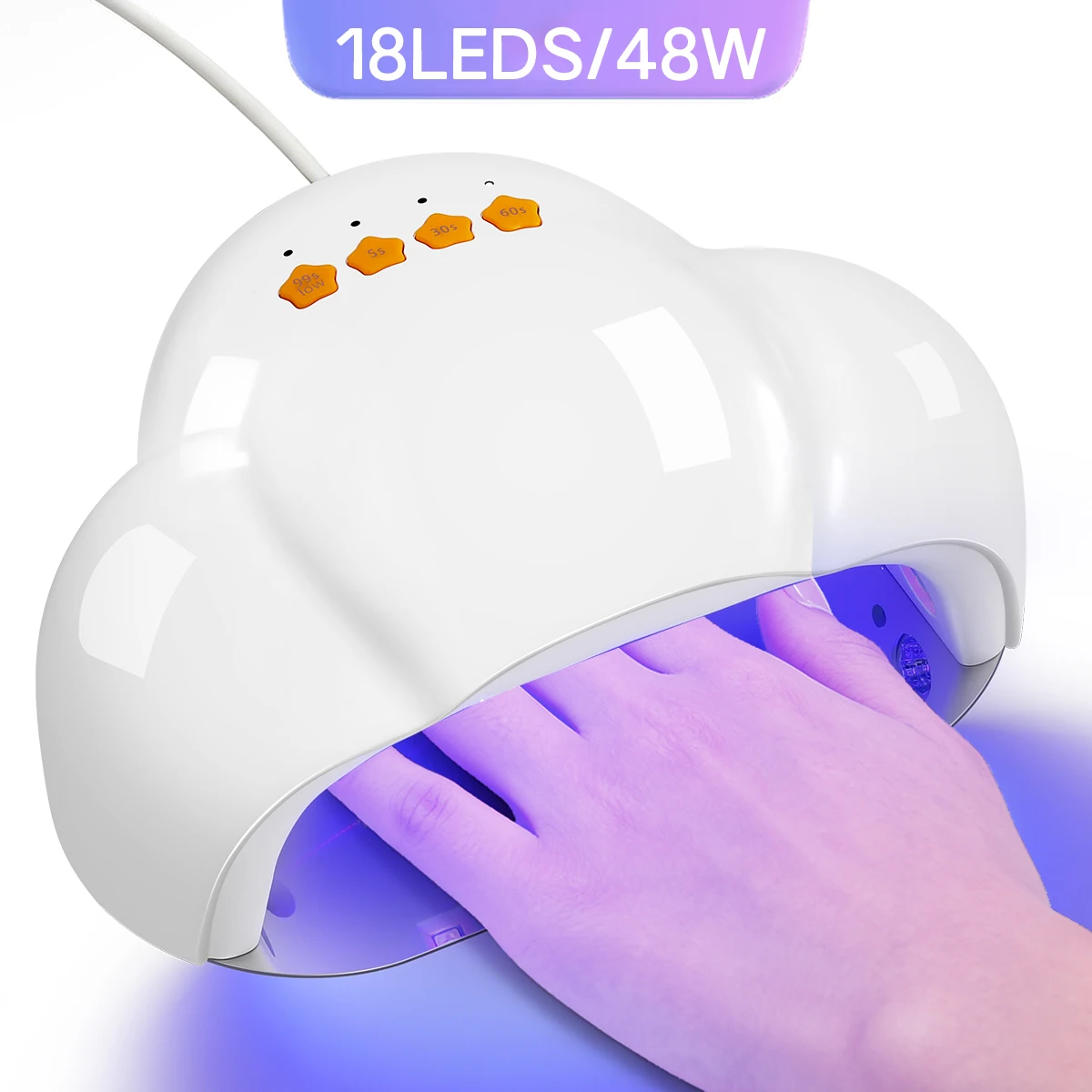 

DianaBeauty UV LED Nail Lamp 48W Nail Dryer With 4 Timer Settings and LCD Display Professional UV Lamp For Manicure Nail Tools