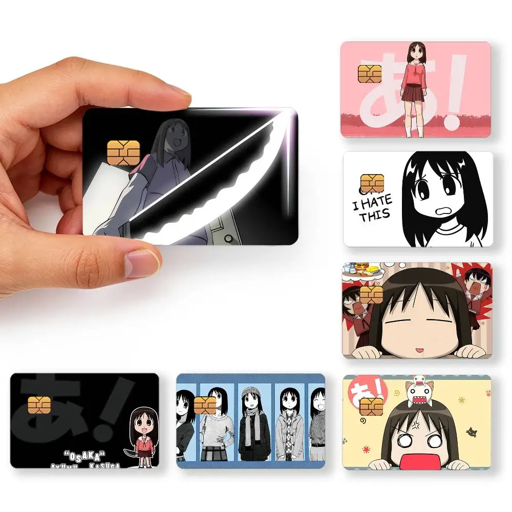 Anime Japan A-Azumanga Daioh Osaka Ayumu Decor Exquisite Card Sticker For Debit Credit Bank Cards Skin Cover Gift Student