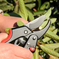 Adjustable Ratchet Skip Garden Pruning Shear SK5 Steel Cutter Labor-saving Gardening Plant Scissor Branch Pruner Trimmer Tools