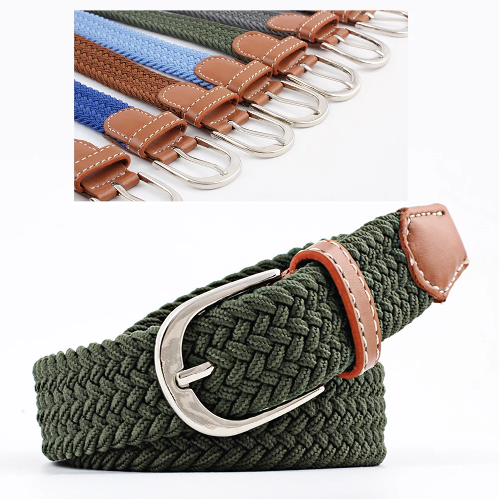 

Elastic Braided Belt Stretchable Waistband for Mens Casual Pants Jeans Slacks Shorts Dual Textured