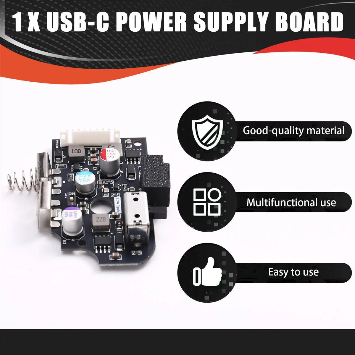 ♋♐…BUY USB-C Power Supply Board Replace for Game Gear Game Console for Power Switch Motherboard