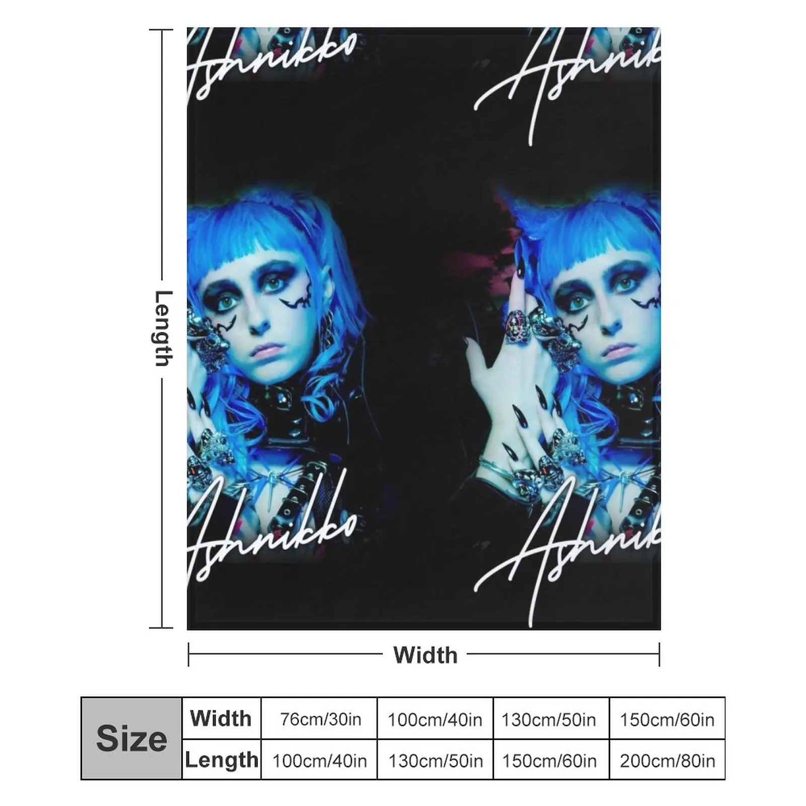 Ashnikko Throw Blanket Luxury Comforter anime Thin Blankets