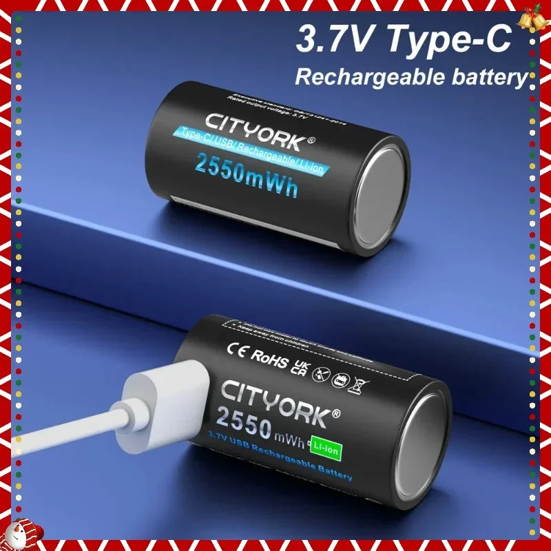 SWZY 3.7V 16340 16350 Rechargeable Battery USB Rechargeable RCR123 CR123 CR123A Btteries For LED Flashlight With USB Cable - view 2