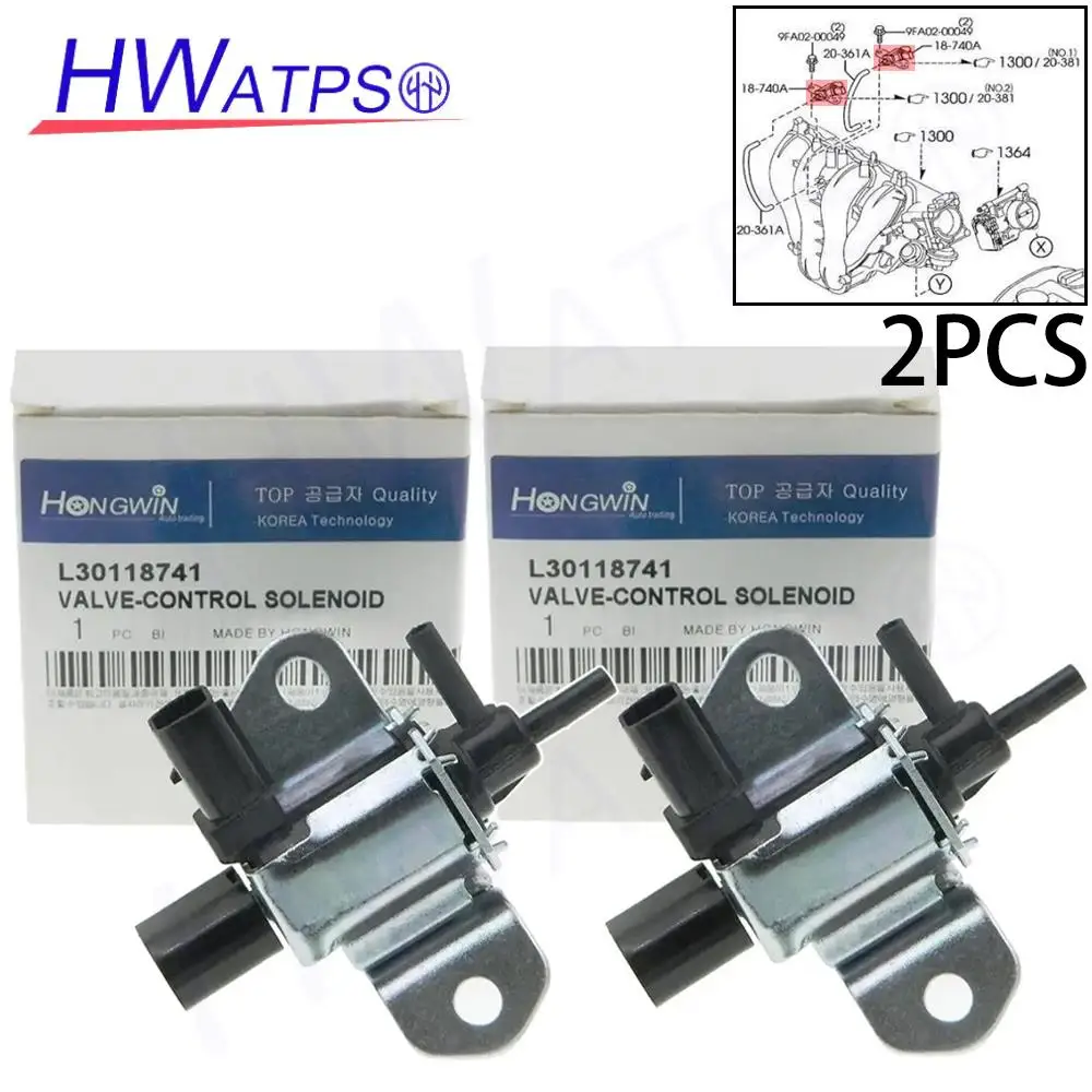 2PCS L30118741 3S4Z9J559AA 1S7G9J559BB 1S7Z9J559BA Vacuum Solenoid Valve For Mazda 6 Tribute Mercury Mariner Milan