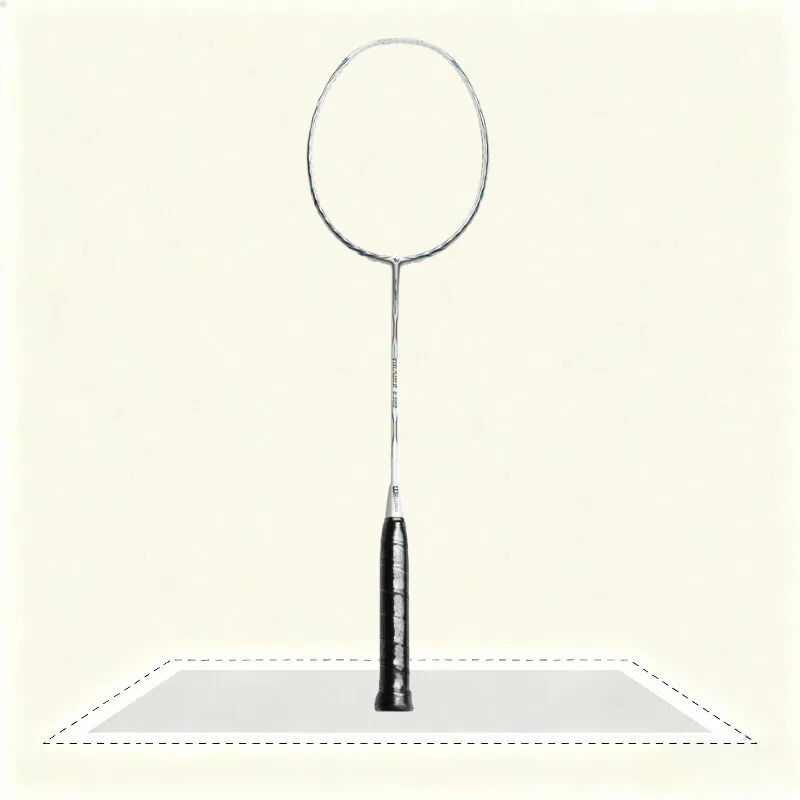 

Badminton Racket Carbon Fiber 25-28 Pounds Ultra Light and Durable Racket Adult Light Feather Racket Single Racket