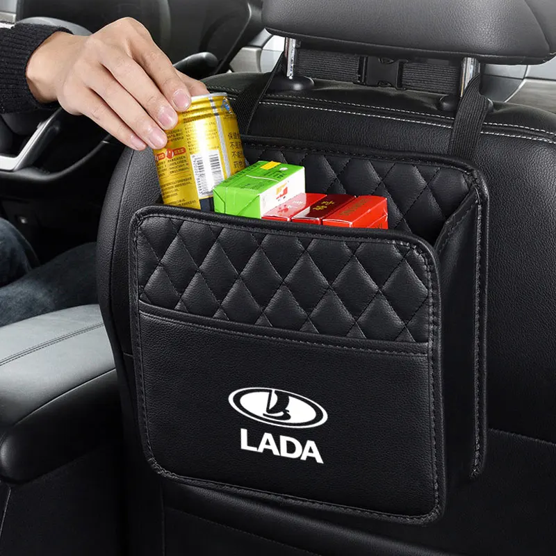 

Car Back Seat Storage Tissue Snack Mobile Phone Storage for lada vesta granta kalina priora Niva Samara Vesta Largus Accessories