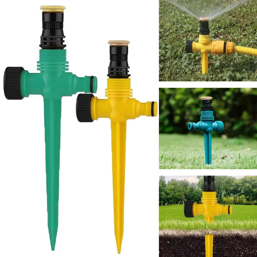 Lawn sprinkler device is suitable for large areas of the courtyard, with an adjustable 360° rotary sprinkler, suitable for lawns