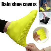 Rain Shoe Cover Waterproof Rain Non-slip Thickened Children's Men Wear-resistant Women Rain Cover Shoe Adult Cover Shoe Sil S5B2