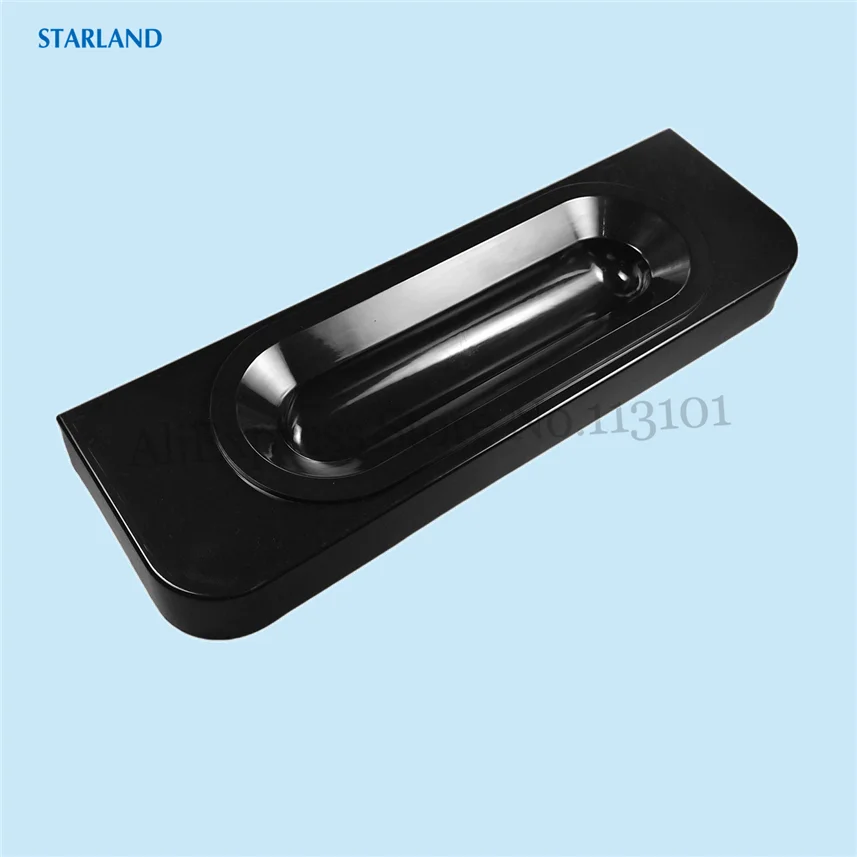 1 البلاستيك حوض غمس المياه الأمامية يقطر حوض أسود جديد قطع غيار آيس كريم ناعم القوام آلات استبدال تركيب الملحقات