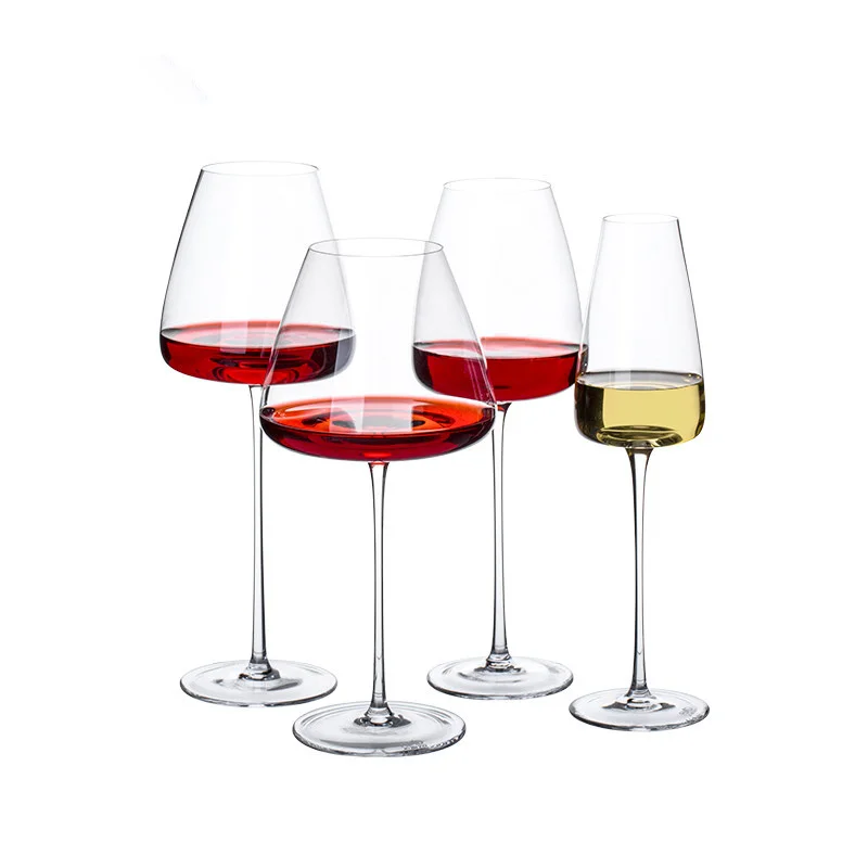 260-650ml Sammlung ebene handgemachtes Rotwein glas ultra dünne Kristall Burgund Bordeaux Becher Kunst dicken Bauch Verkostung Tasse