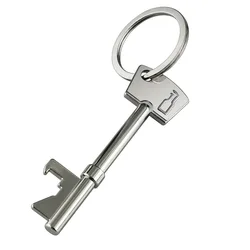 Portable Key Bottle Opener Key Chain Beer Bottle Can Opener Keychain Kitchen Tool Simulated Metal Key Keyring Bottle Opener