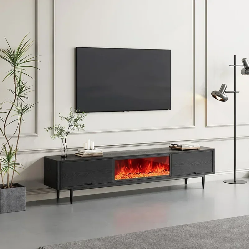 Fireplace TV cabinet simulated flame false fire embedded electronic stove decoration floor platform