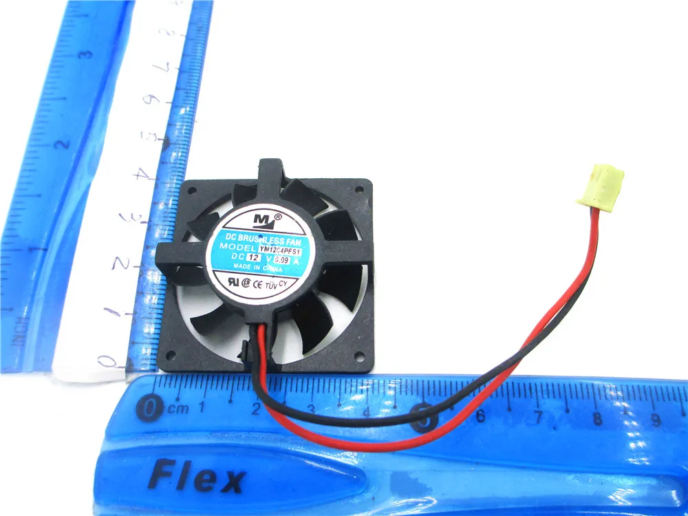 

2PCS Fan for DFB401012M S124010DM 40*10MM 12V 0.7W 2wire double ball cooling More fan blades Better heat dissipation