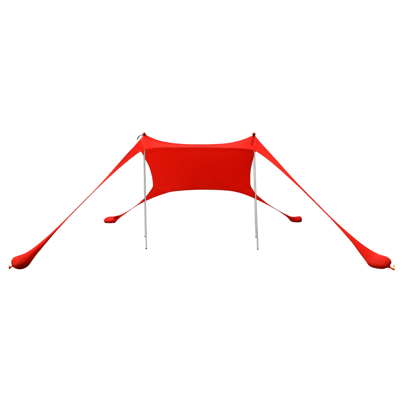 Heißer Verkauf Tragbare Strand Baldachin Zelt Sonnenschirm Polyester Faser Einfache Einrichtung Outdoor Shelter für Camping Picknick Angeln Shelter Rot