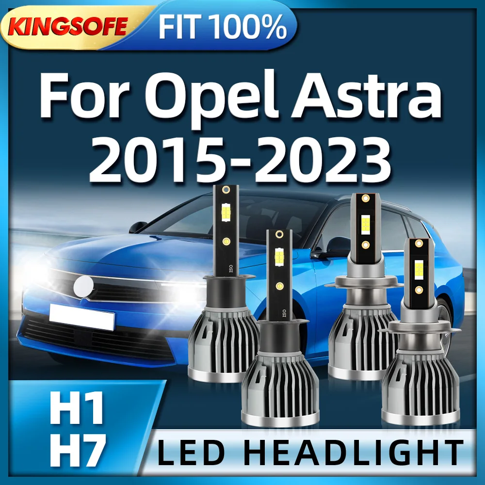 

KINGSOFE H7 H1 LED Headlights 46000LM 3570 CSP Chip 180W 6000K For Opel Astra 2015 2016 2017 2018 2019 2020 2021 2022 2023