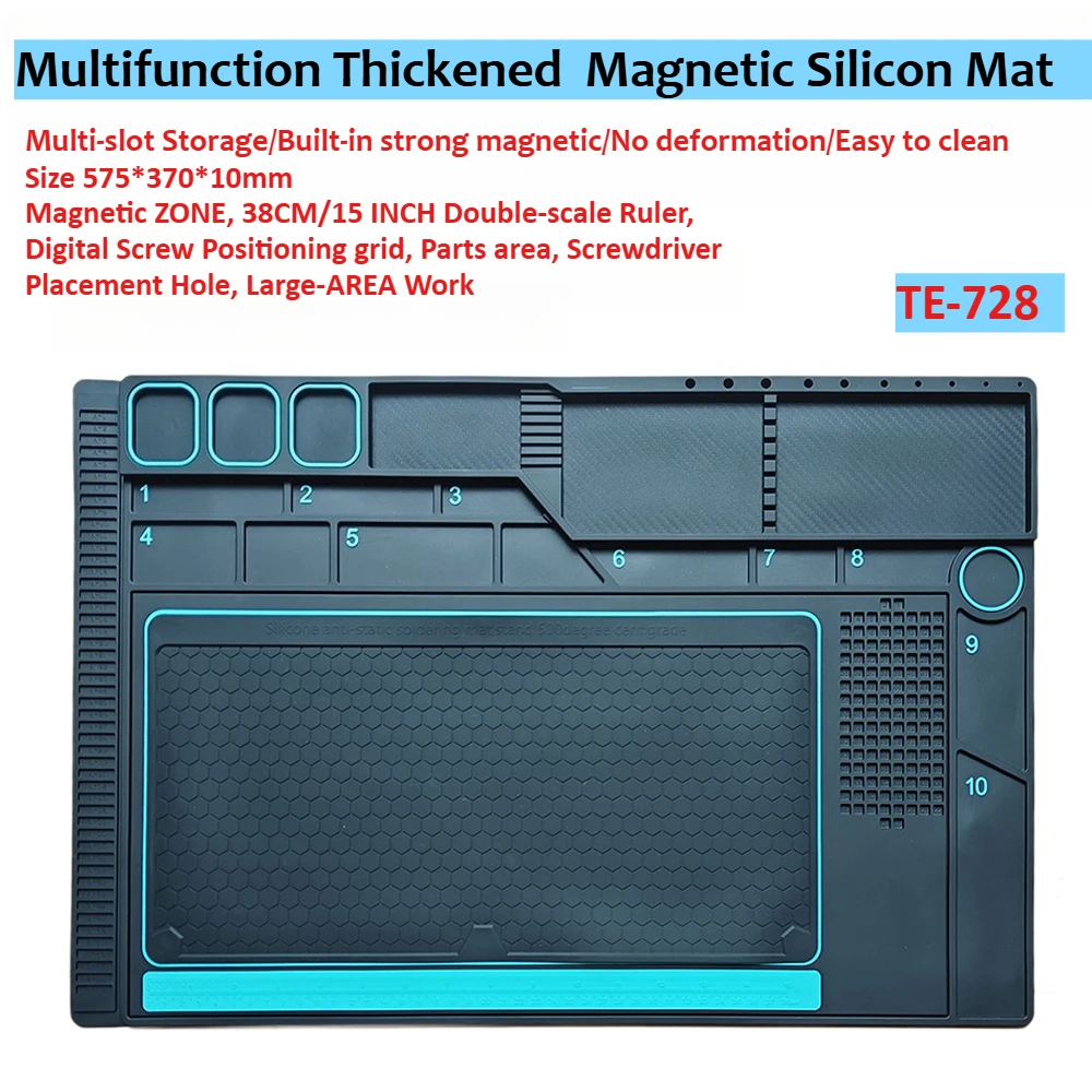 Hittebestendig magnetisch soldeerstation Siliconen mat Werkpad Bureauplatform Lasstation Elektronisch BGA-soldeerstation