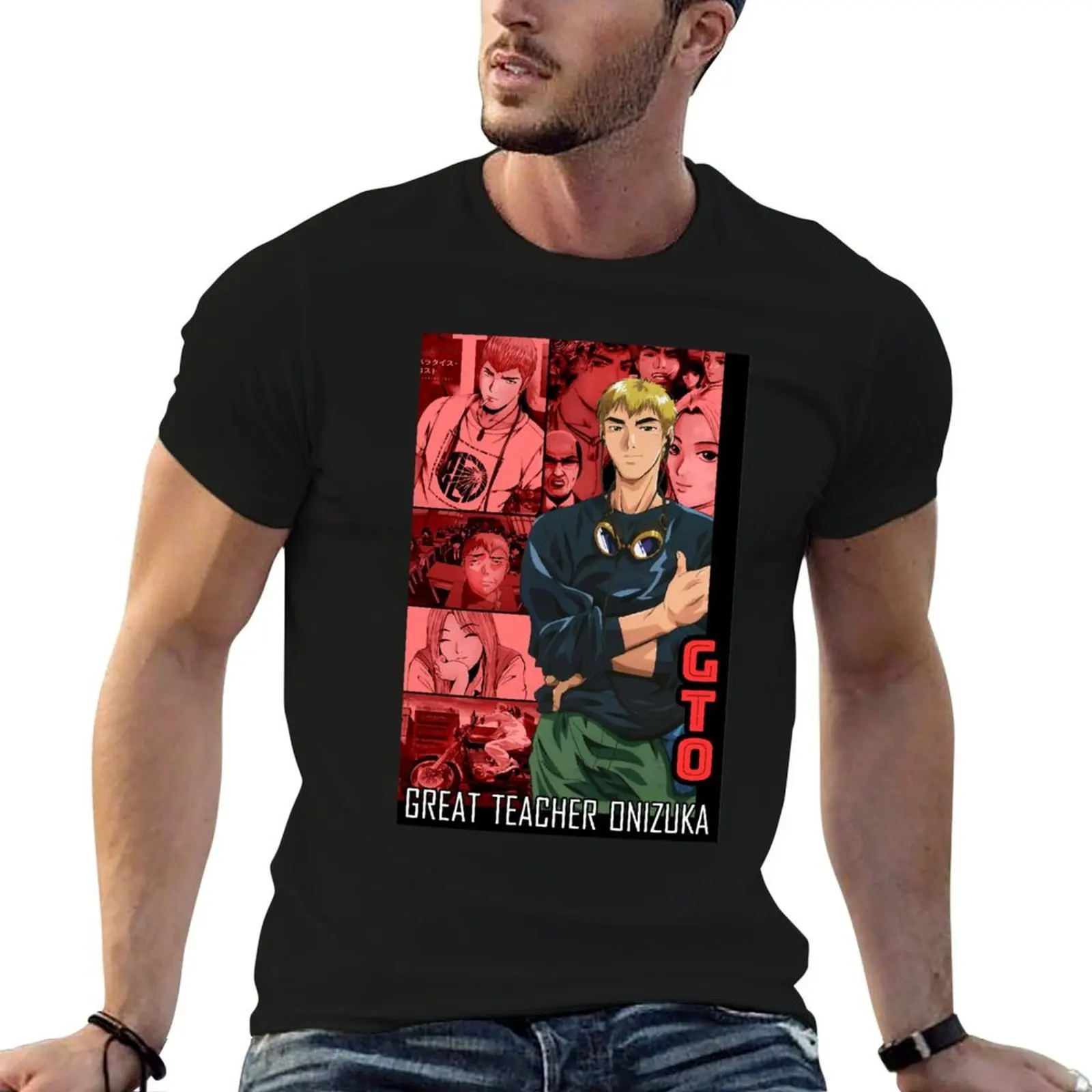 Camiseta clásica Great Teacher Onizuka, camisetas de algodón, camisetas de alta calidad para hombre, camisetas gráficas suaves de algodón para hombre