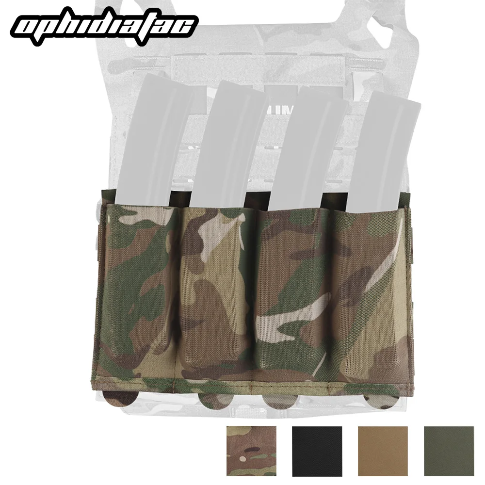 

OPHIDIAN Tac Molle Magazine Pouch for Submachine Gun Rifle MP5 MP7 Mag Holder Flashlight Pouch Elastic Bag Hunting Accessories