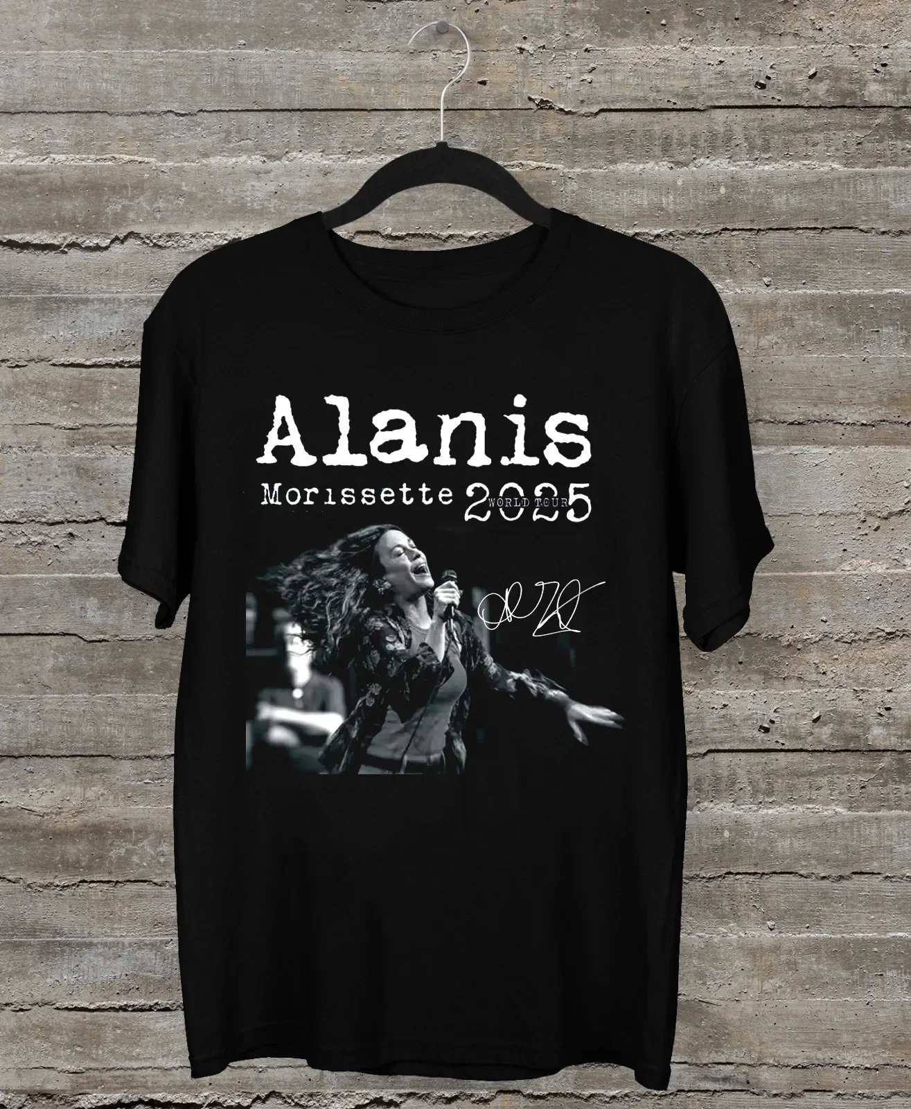 NEW Alanis Morissette Tour 2025 Concert Black All Size T-Shirt AR1272