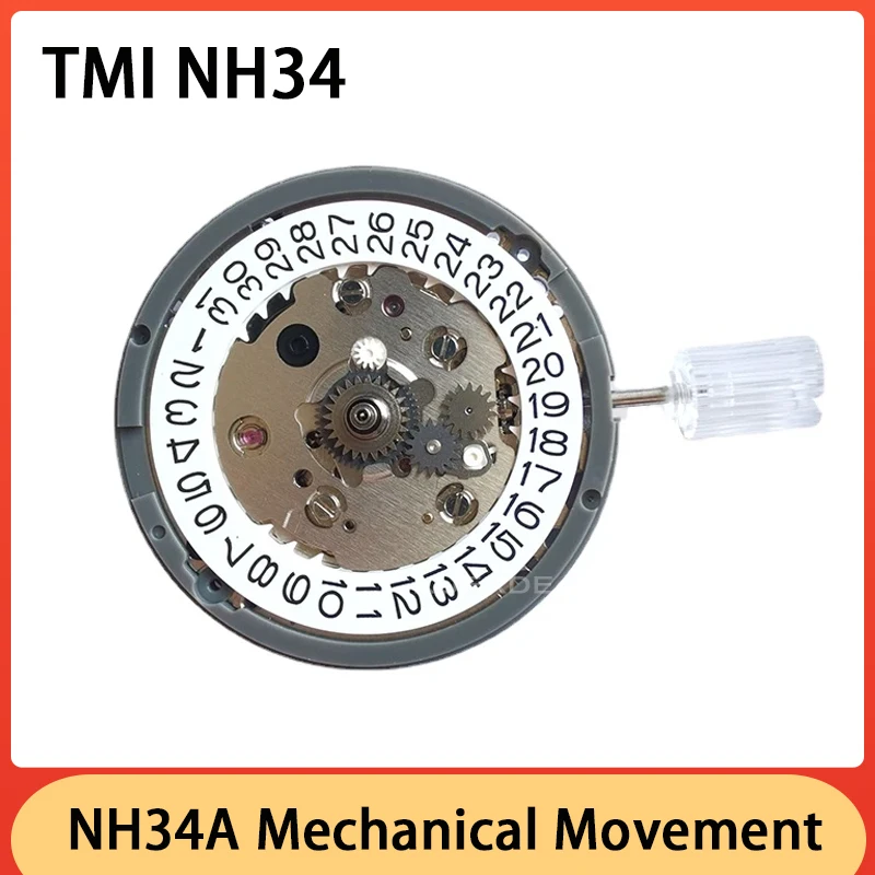 New Japanese Original TMI NH34A Automatic Mechanical Movement Nh34 High Quality 4-Pin Movement Watch Accessories