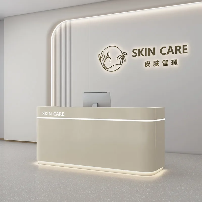 Modern Reception Desk Counter for Dental Clinic Beauty Salon Hair Salon Bar Clothing Store Paint Shop Front Office Furniture