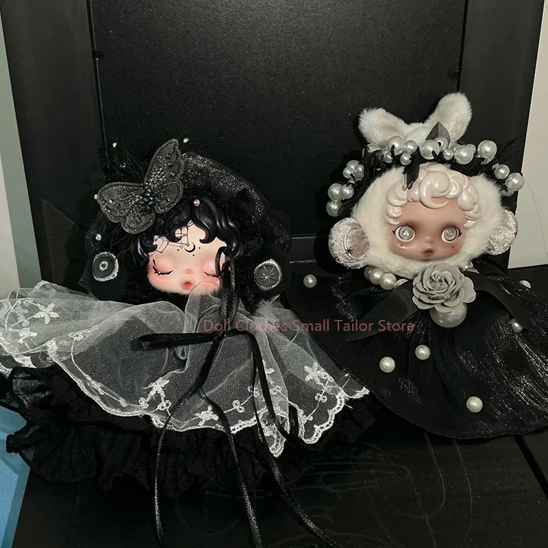 SKULLPANDA دمية مسرح بلا نوم الظلام ملابس مخصصة حصرية مولدي الكعك الحلو كعكة سلسلة تنورة DIY الملابس مطابقة