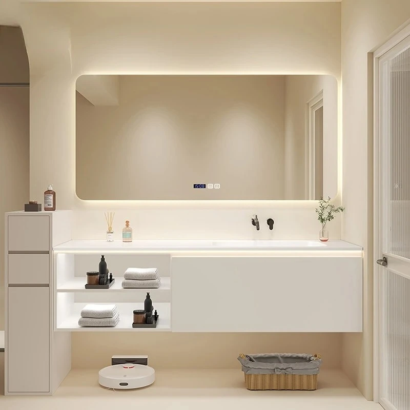 

Dupont Corian Artificial Stone Whole Washbin Bathroom Cabinet Combination Bathroom Table