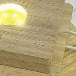5/6/7/8/9/10 سنتيمتر Led مصباح الخشب الصلب مربع ليلة ضوء Usb مصابيح حامل أضواء ذاتية الصنع حامل سطح المكتب الحلي مصباح للزينة