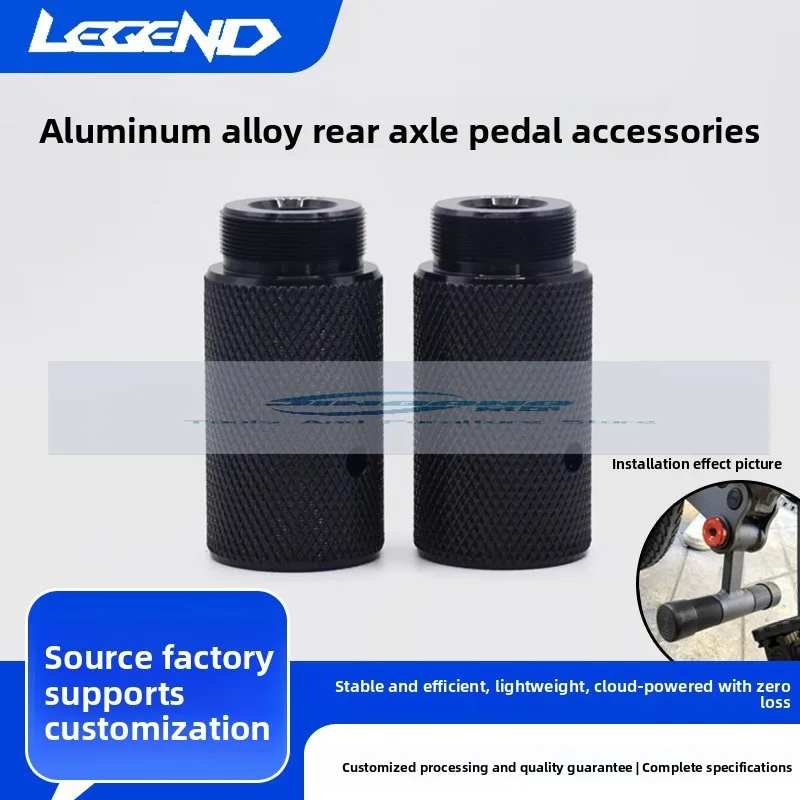 

Aluminum Alloy Rear Axle Pedal Mountain Bike Substitute Car Round Foot Post Bicycle Bazooka Foot Post Aluminum Alloy Pedal