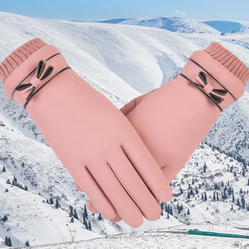 Super Value Popular Winter Women's Skin Feel Fabric Windproof Driving Mountain Climbing Hot Selling Popular Affordable Gloves