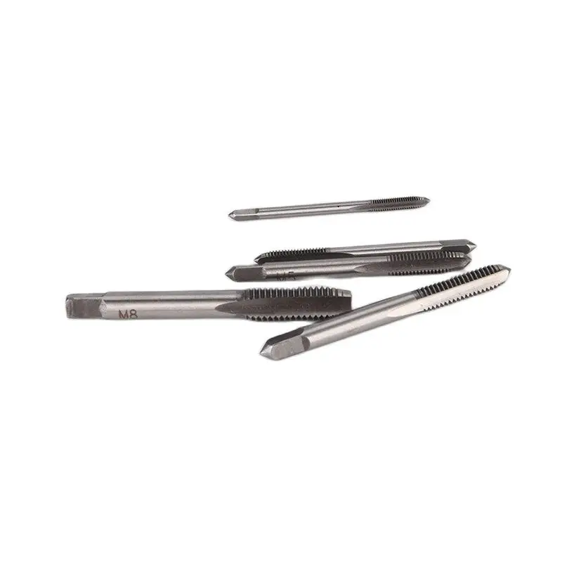 5pcs HSS A Spirale Scanalata Vite Filettatura Metrica Crew M3-M8 Rubinetto Punta Del Trapano Strumenti