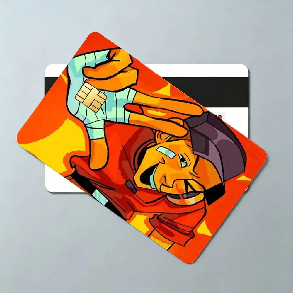 Scout Medic Team F-Fortress TF2 4pcs 1Set Card Stickers Small Waterproof Chip 4PCS Card Sticker