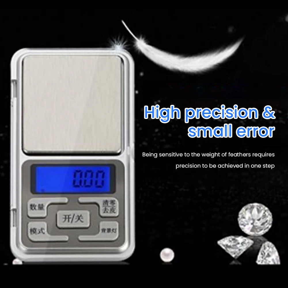 Precision Mini Electronic Scale 0.1g High Precision Portable Gold Jewelry Scale Jewelry Herbal Tea Grams