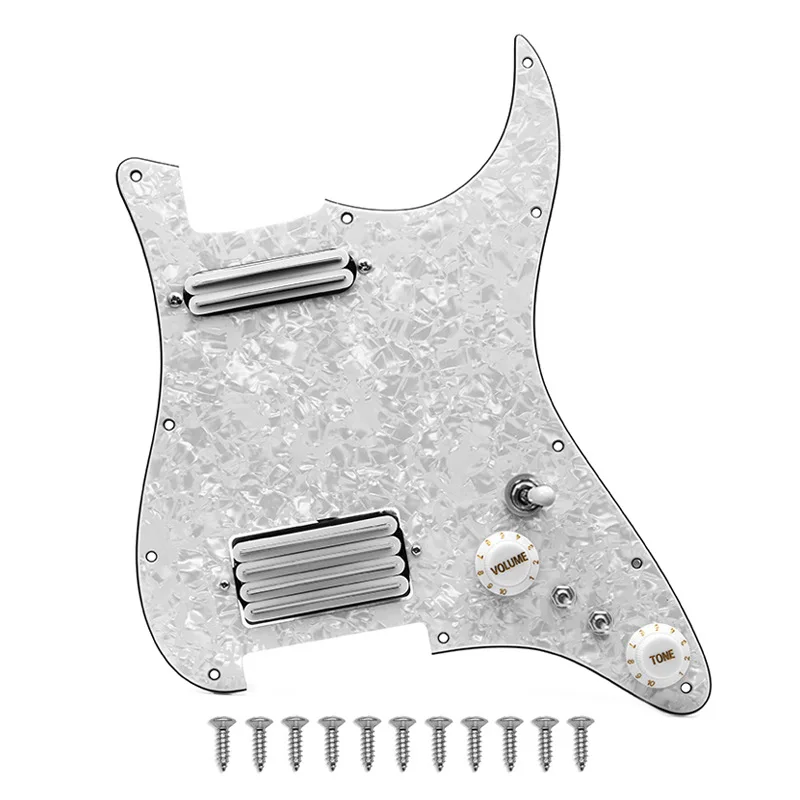 

Панель для звукоснимателей Full Load Pickguard Pickup Panel SH, предварительно подключенная, с 4-контактным кабелем и независимым однополосным проводом для электрогитар S/T.