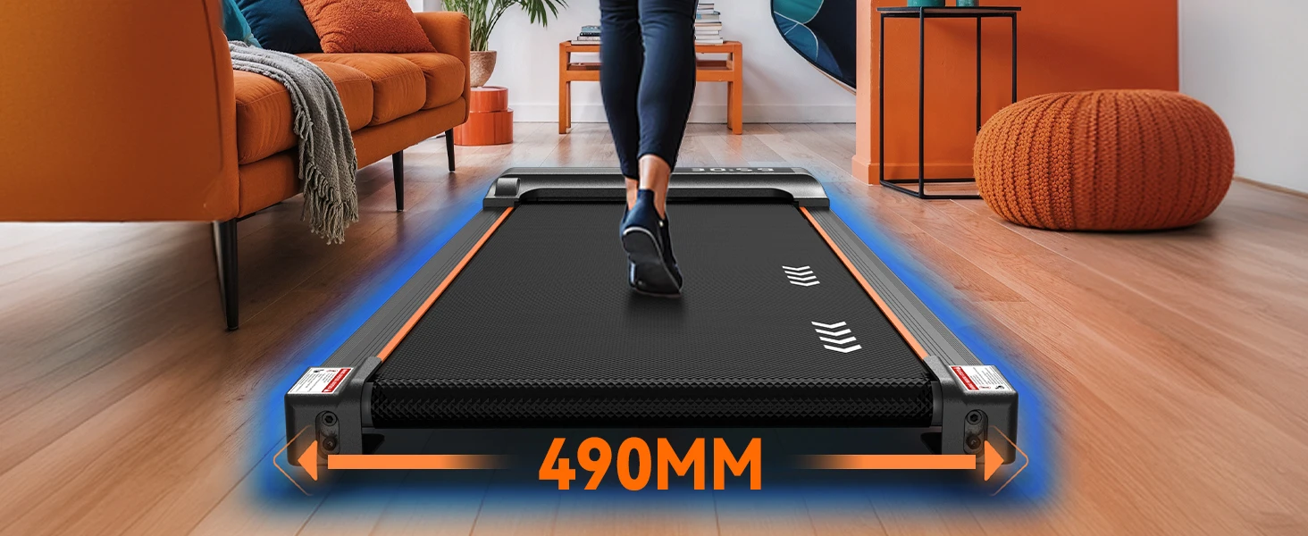 2,25 PS Walking Pad mit 1-6 km/h Steigung, 100 kg Tragkraft, 7-lagiger Lauffläche für Zuhause – Detail 7