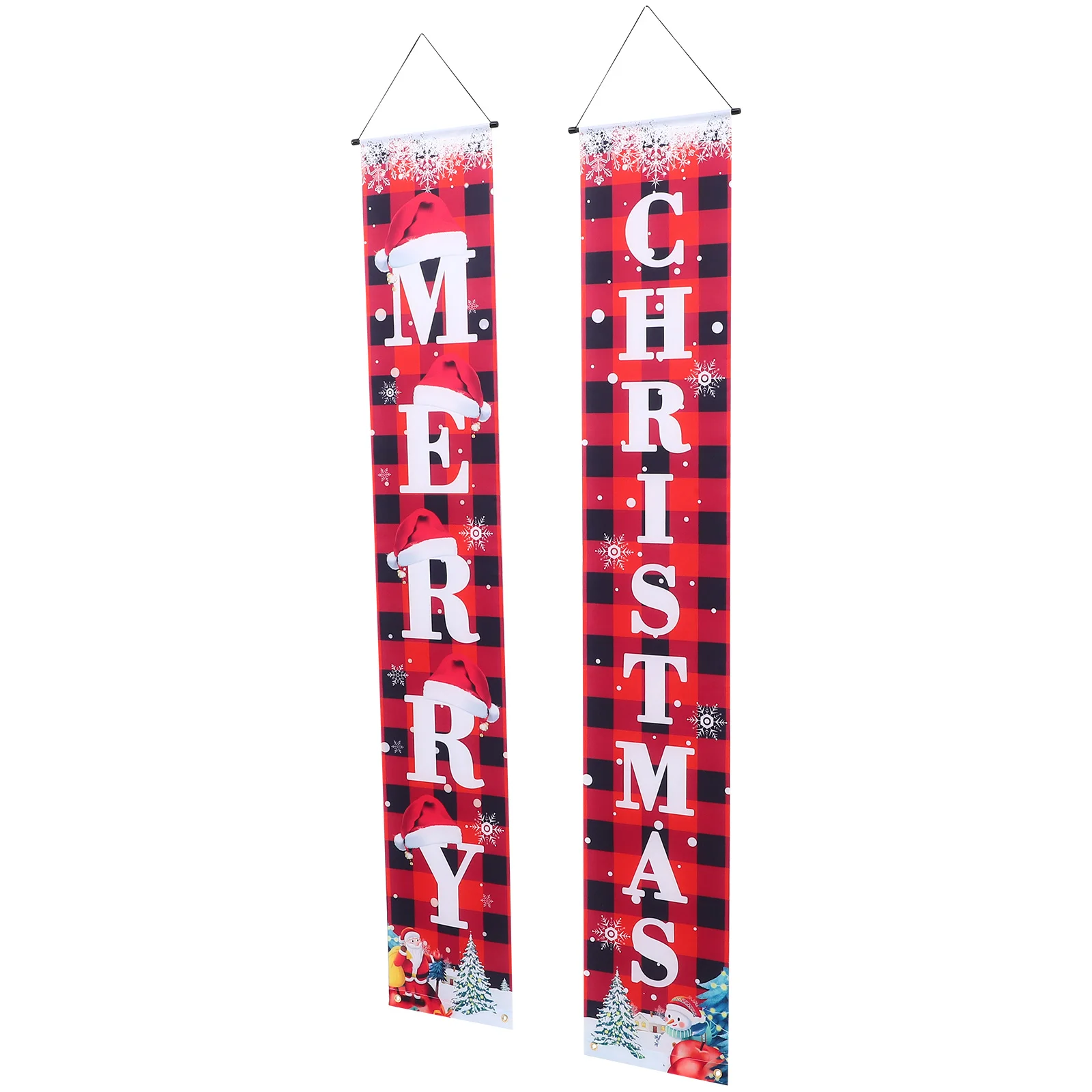 

Home Decor Christmas Couplets Hanging Flag Door Horizontal Banner The Snow Party Decorations Festive Porch Holiday Banners