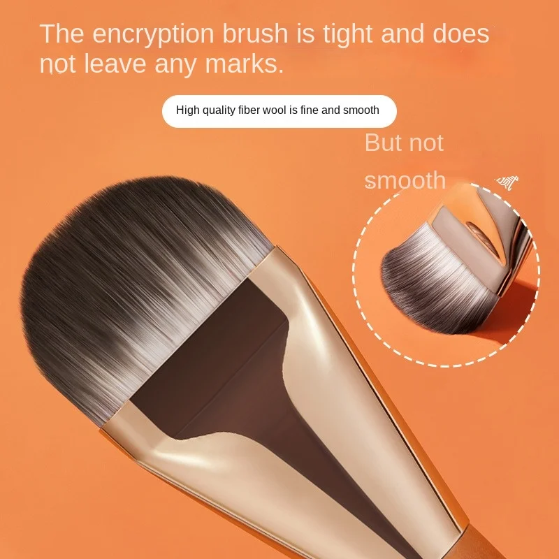 Venta al por mayor de fábrica, aplicación de máscara, corrector, patrón etiquetado, cepillo de máscara individual, herramientas de belleza, cepillo de base